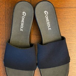 Black Onesole QC Leisure Soft Step wedges
